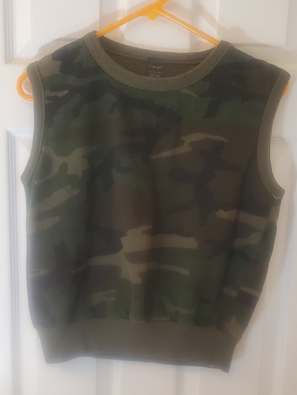 Wrangler Camo Tank Top - Green 42-44 Men's